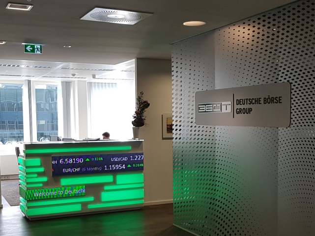 Einsatz bei der deutschen B&ouml;rse